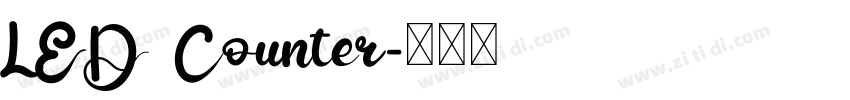 LED Counter字体转换